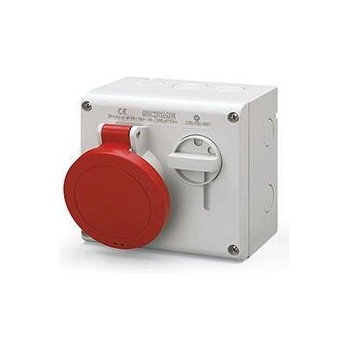 SCAME Промишлен контакт 3P+N+Е 16A IP44 с механична блокировка серия Omnia - 500.1687 (500.1687)