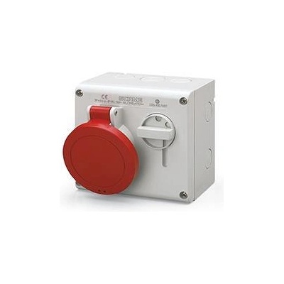 SCAME Промишлен контакт 3P+N+Е 16A IP44 с механична блокировка серия Omnia - 500.1687 (500.1687)