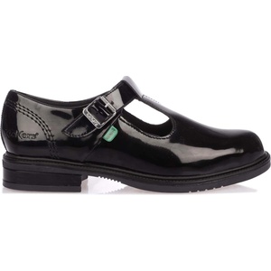 Kickers Lach T-Bar Patent Shoe - Black