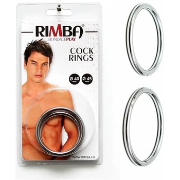 Метални пенис пръстени с диаметър 4 x 4, 5см. - Cock Rings Silver (RIM0073702)