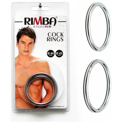Метални пенис пръстени с диаметър 4 x 4, 5см. - Cock Rings Silver (RIM0073702)