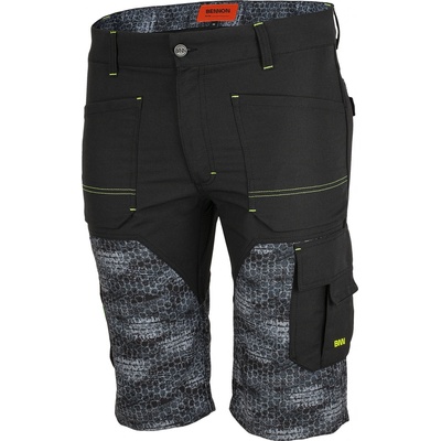 Bennon PREDATOR Shorts black/grey Pracovné kraťasy čierna/šedá/čierna čierna/šedá