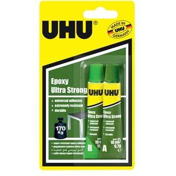 UHU Лепило, силно, двукомпонентно, 2х10 ml, UHU "Epoxy Ultra Strong" 25189 (25189)