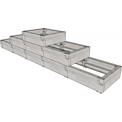 Juwel Timber Vyvýšený záhon Ergoline 185 x 125 x 40 cm LG2078