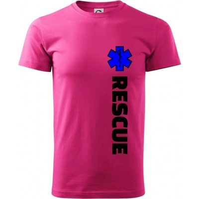 Rescue pre záchranárov tričko purpurové