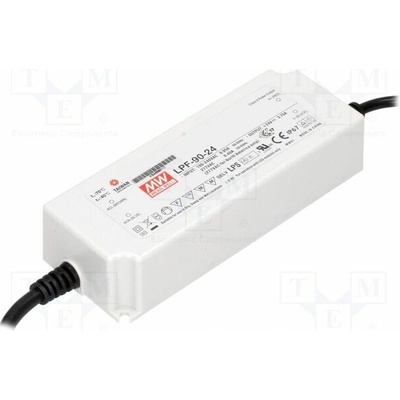 MEAN WELL LPF-90-24 Napájecí zdroj: spínaný; LED; 90W; 24VDC; 3,75A; 90÷305VAC; IP67