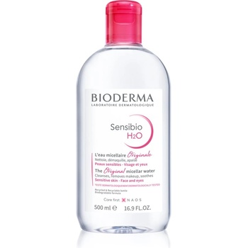 BIODERMA Sensibio H2O мицеларна вода за чувствителна кожа на лицето 500ml