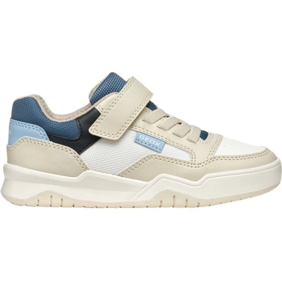 Geox chlapčenské tenisky J PERTH béžová biela modrá