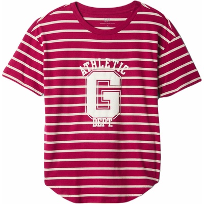 GAP FRCH SS Organic Vintage červená