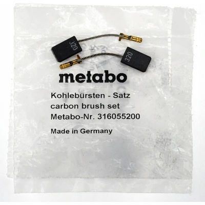 Uhlíkové kefy METABO 316055200 originál pre uhlovú brúsku W12-125 W13-125