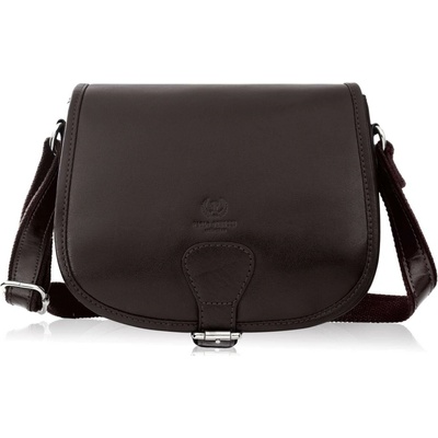 Paolo Peruzzi kabelka kabelka cez rameno prírodná koža hnedá