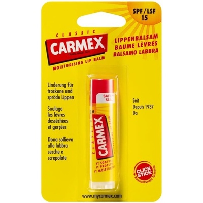 Carmex Classic hydratačný balzam na pery v tyčinke SPF15 4,25 g