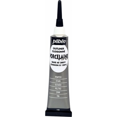Pébéo Kontúrovacia farba na porcelán 150 20 ml 10 Pewter