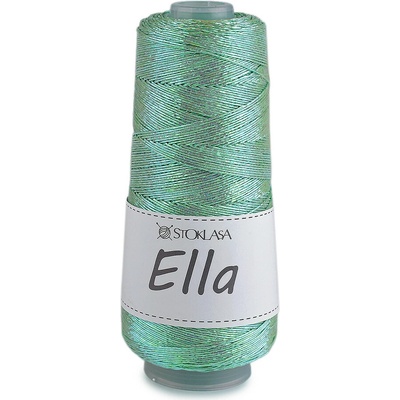 Pletací příze Ella metalická 200 g, střední, 9 zelená past.sv.