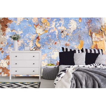 DIMEX ART Самозалепваща се флизелинова фототапета стара напукана мазилка 375 x 250 см