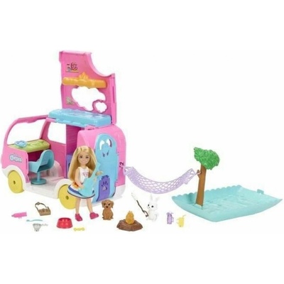 Barbie Chelsea 2 v 1 Karavan s panenkou
