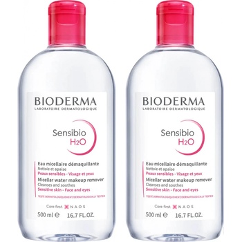 Bioderma Sensibio H2O micelární voda 2 x 500 ml dárková sada