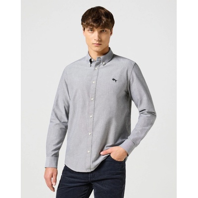 Wrangler pánská košile dlouhý rukáv Oxford 112357230 grey