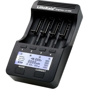  LiitoKala Lii-500 интелигентно зарядно устройство за батерии с дисплей 4 слота (XXX)