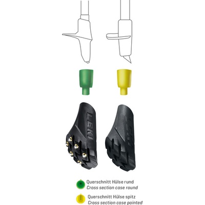 LEKI Náhradný diel Silent Spike Pad Walking Multi System, čierna