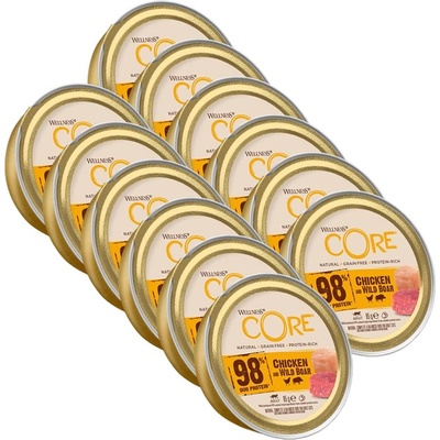 Wellness Core 98% Duo Protein пиле и диво прасе 12 x 85 г