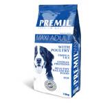 PREMIL Premium Maxi Adult 17/9 - пълноценна храна за пораснали кучета от средни и едри породи с пилешко месо, 15 кг - Сърбия