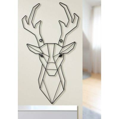 Gilde Nástěnný reliéf s motivem jelena Deer, 60 cm