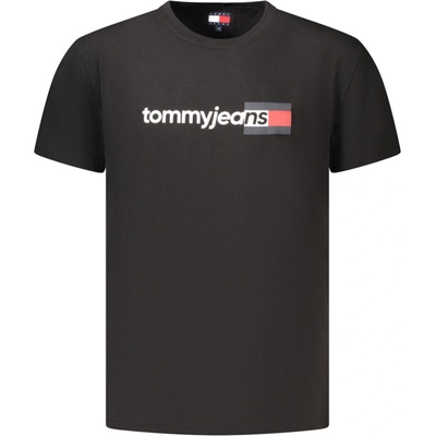 Tommy Jeans DM0DM23406 Pánské tričko černé
