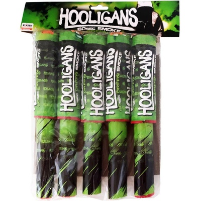 Hooligans dymová pochodeň zelená 5 ks