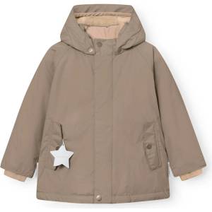 Mini A Ture Детско зимно яке Mini A Ture Kid's Matwally Winter jacket - Grey Brown - размер 128 (EU) (703-7025-0220)