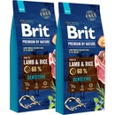 Granule pre psov Brit Premium by Nature Sensitive Lamb & Rice 2 x 15 kg