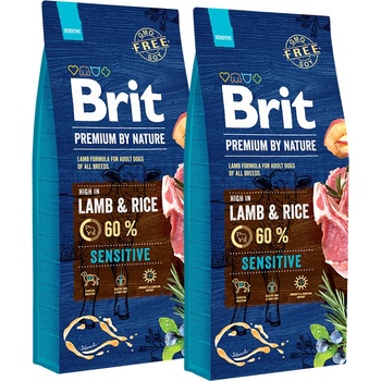 Brit Premium by Nature Sensitive Lamb & Rice 2 x 15 kg