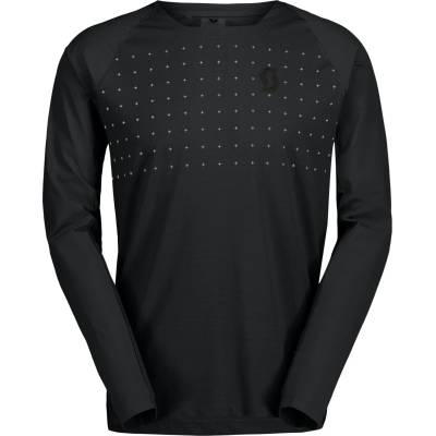 Scott Мъжка фланелка с дълъг ръкав за колоездене Scott Tee Trail Vertic Pro L/S Cycling jersey - Black - размер M (056-3348-0313)