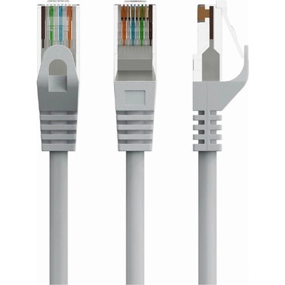 Gembird PP6U-15M patch, Cat6 UTP, 15m, šedý
