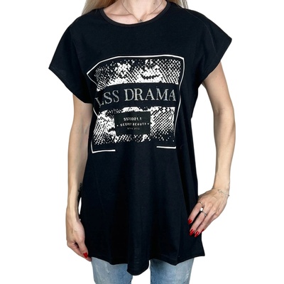 NRD Dámske tričko s krátkym rukávom DRAMA Černá