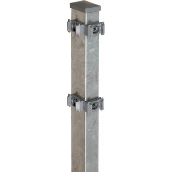 Rohový plotový stĺpik pre zvárané pletivo pozinkovaný 4 cm x 6 cm x 160 cm