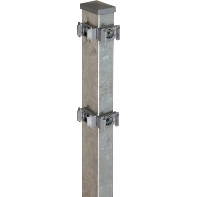 Rohový plotový stĺpik pre zvárané pletivo pozinkovaný 4 cm x 6 cm x 180 cm
