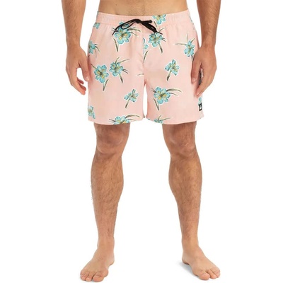 Quiksilver Бански гащета Quiksilver Everyday Straight Volley 15´´ swimming shorts - Pink (Peach Parfait Backyards)