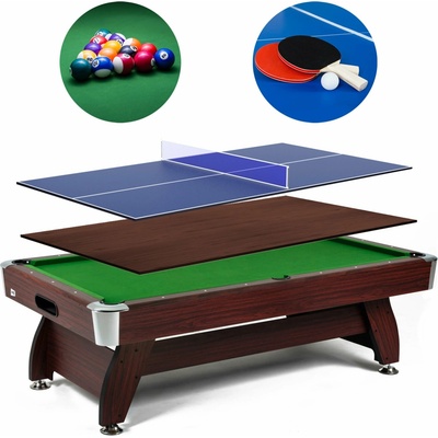 Vip Extra 8 FT višeň/zelený s nástavcem ping-pong/deska