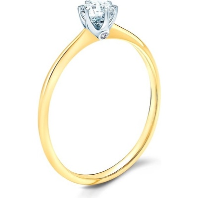 Savicki Zásnubný prsteň The Journey dvojfarebné zlato diamant TJ R7 D ZB
