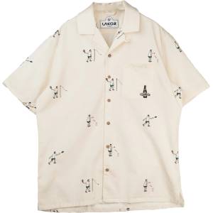 LAKOR Мъжка риза с копчета LAKOR Sport Cola Campingsport Short Sleeve Shirt - Star White - размер XL (033-3079-0114)