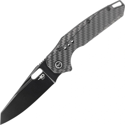 Bestech NYXIE S35VN, Black Stonewashed, Titanium +Carbon Fiber, Black BT2209D