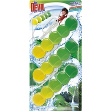 Dr. DEVIL WC závesný blok tuhý 5Ball 2in1 3 x 35 g Natur Fresh