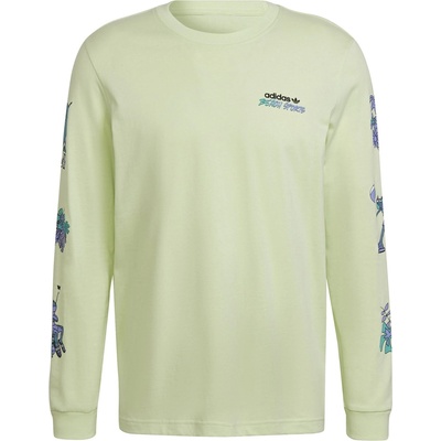 adidas Originals Тениска Adidas Originals Men's Stoked Cotton Relaxed Fit Long Sleeve T-Shirt - Green