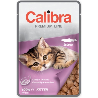 Calibra Premium Line Kitten Salmon 10 x 100 g