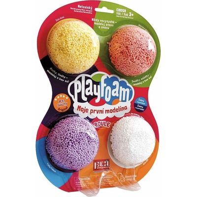 PEXI PlayFoam Modelína/Plastelína kuličková 4 barvy na kartě