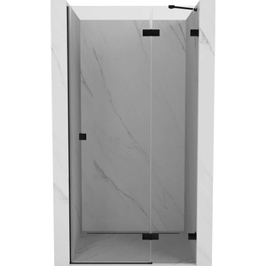 Mexen Lunar врати за душ кабина, дясно отваряне, 110 cm, прозрачни, черни - 834-110-000-70-00-P (834-110-000-70-00-P)