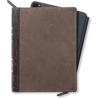 Twelve South BookBook V2 Leather Cover - уникален кожен калъф с отделение за Apple Pencil за iPad Pro 12.9 (2020) (кафяв)