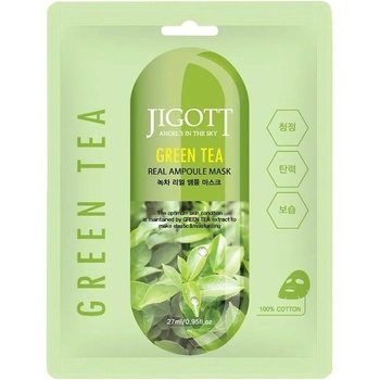 JIGOTT Ампулна маска за лице със зелен чай JIGOTT GREEN TEA REAL AMPOULE MASK 27 ml