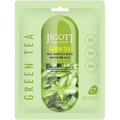 JIGOTT Ампулна маска за лице със зелен чай JIGOTT GREEN TEA REAL AMPOULE MASK 27 ml